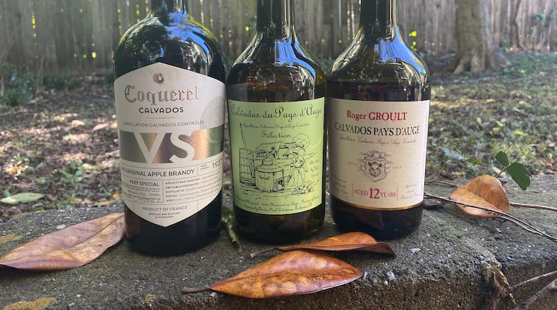 Here is a selection of recommended varieties of Calvados. Krista Slater for The Atlanta Journal-Constitution