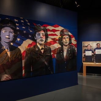"Our War Too: Women in Service" gives credit to the more than 350,000 women who volunteered to serve during World War II. The traveling exhibition is on display at Atlanta History Center through August 2026. (Courtesy of National WWII Museum)