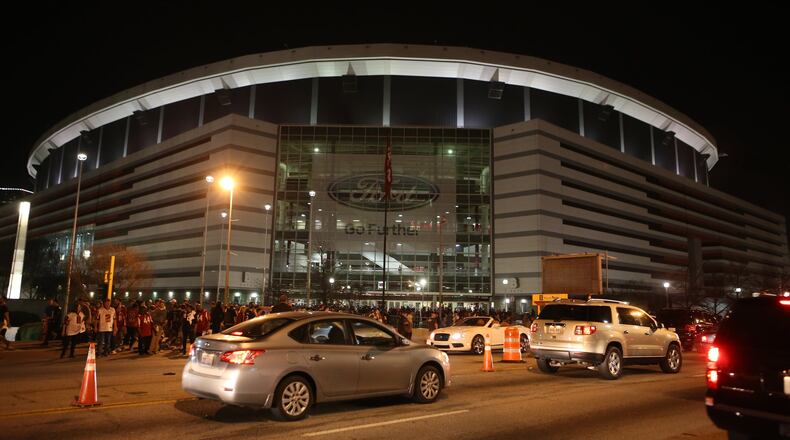 The Georgia Dome on Jan. 14, 2017. (HENRY TAYLOR / HENRY.TAYLOR@AJC.COM)