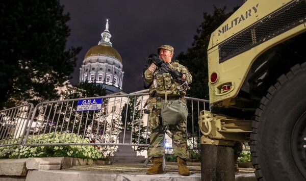 The scene at the Georgia Capitol in July of 2020. (John Spink/AJC)