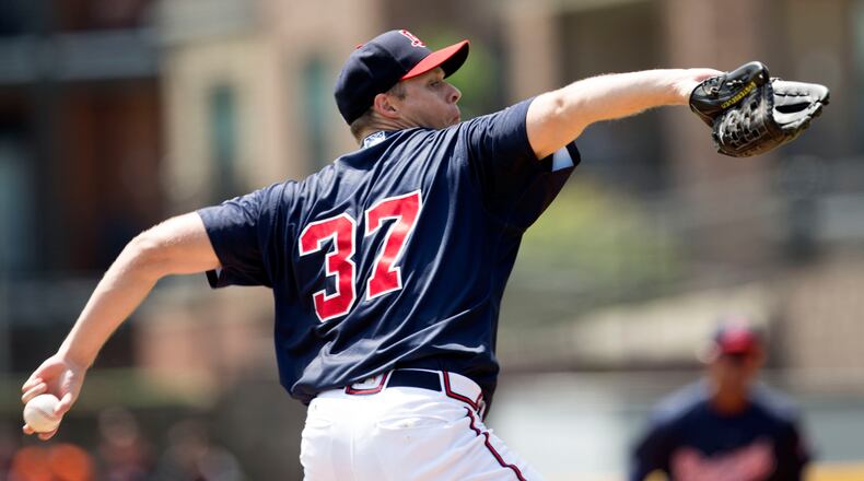 Andrew Albers is 6-0 with a 0.98 ERA in his last eight starts for the Gwinnett Braves.  Chad Rhym/ chad.rhym@ajc.com