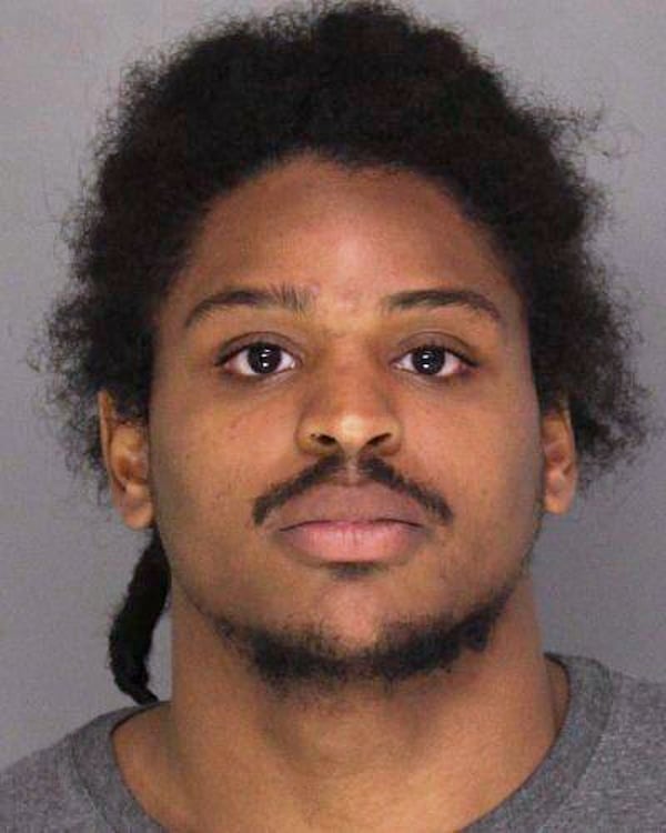 This photo released by the Allegheny County Jail shows Cleveland Browns linebacker Devin M. Bush Jr. (Allegheny County Jail via AP)