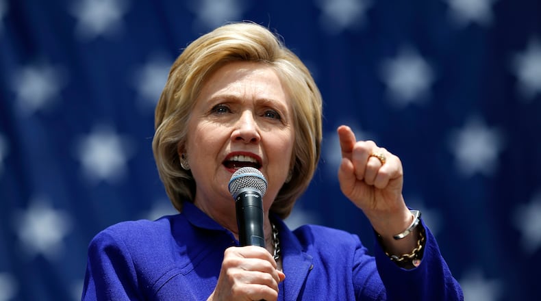 Presumptive Democratic nominee Hillary Clinton. AP/John Locher