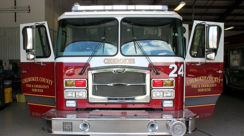 Cherokee County Fire & Emergency Service’s new Engine 24 replaces a unit wrecked in an accident last September. CHEROKEE COUNTY FIRE