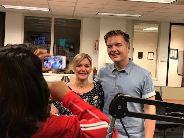  Charly, mid-day host at B98.5 with Caleb Lee Hutchinson. CREDIT: Rodney Ho/rho@ajc.com