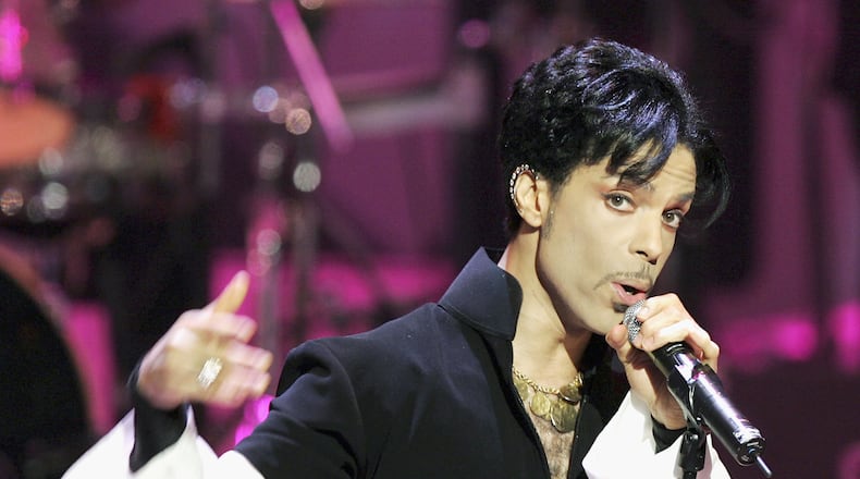 Musician Prince performs onstage at the 36th annual NAACP Image Awards at the Dorothy Chandler Pavilion on March 19, 2005, in Los Angeles.