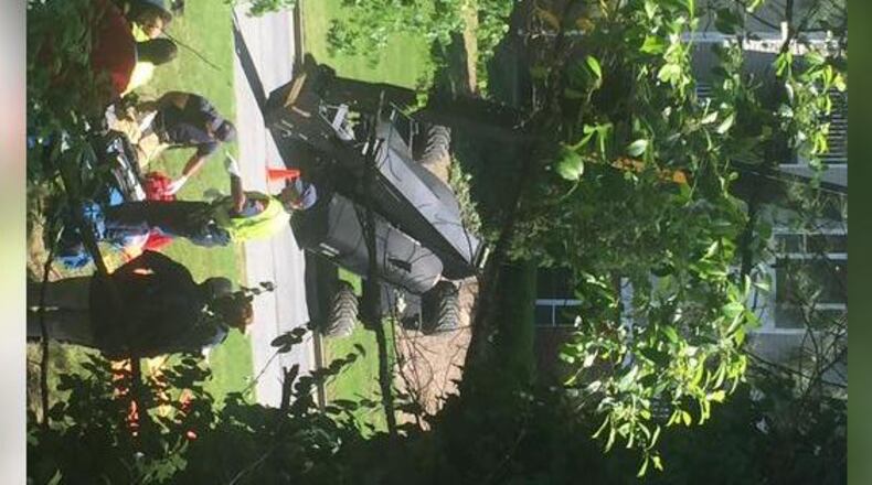 A construction accident was reported at the Wellington Point Apartments near Smyrna. (Credit: Channel 2 Action News)