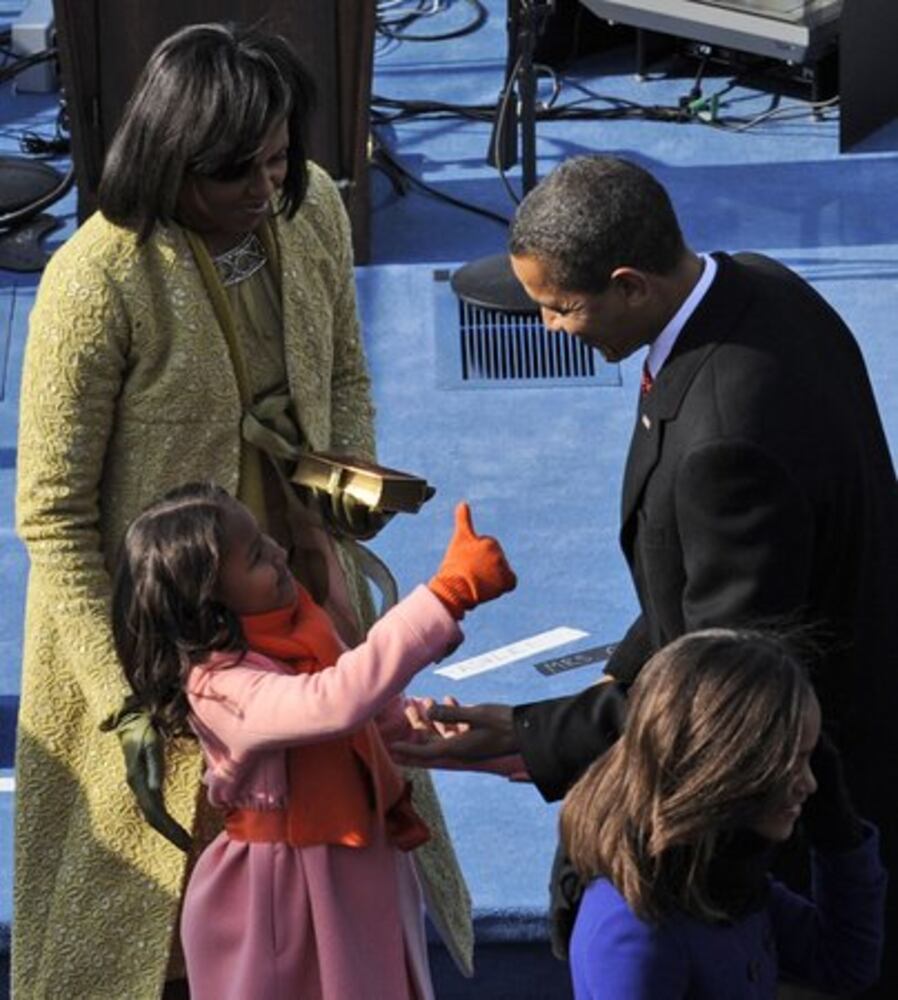 President Obama takes the oath of office
