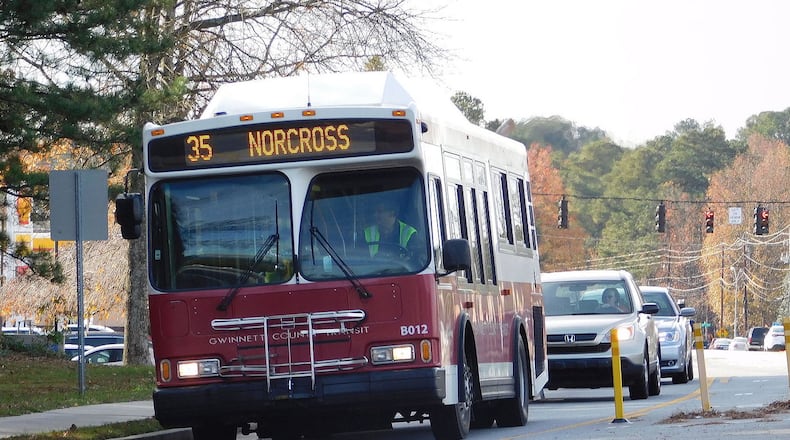 Gwinnett County Transit consists of five local bus routes operating Monday through Saturday, and six express routes that run Monday through Friday.