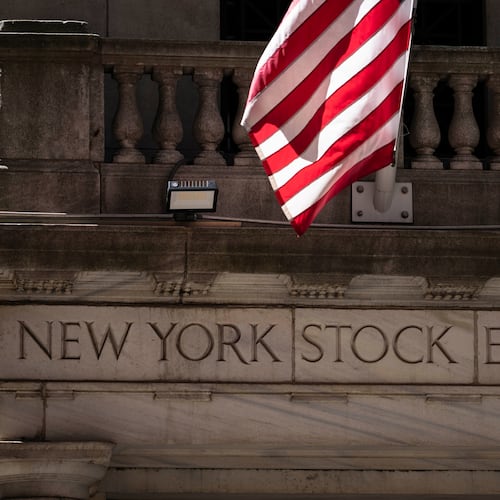 A general view shows the New York Stock Exchange, Friday, Aug. 7, 2026, in New York. (AP Photo/Yuki Iwamura)