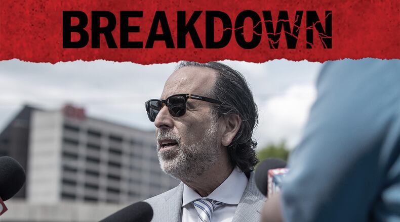Atlanta lawyer Drew Findling, nationally known for representing hip-hop superstars, has joined President Donald Trump's legal team and will defend him before the Fulton County special purpose grand jury. The eighth episode of the AJC's Breakdown podcast introduces Trump's new lawyers. (Alyssa Pointer / 2020 AJC photo)