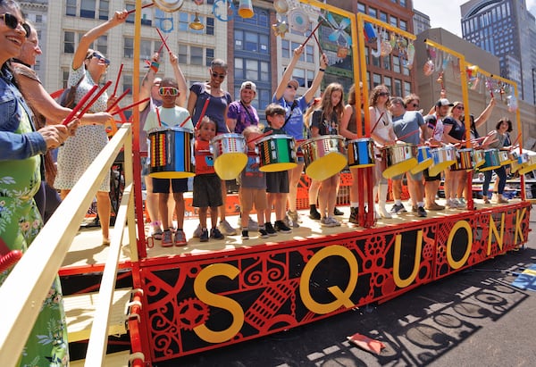 The Blue Stone Arts & Music Festival, scheduled for Friday, Sept. 25, and Saturday, Sept. 26, 2026, includes the Squonk Joy Machine, which lets you become part of the show. (Courtesy of the city of Sandy Springs)