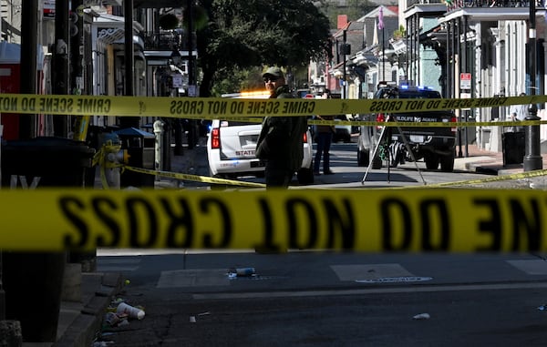 Last year, a man drove a pickup truck into people on Bourbon Street in the French Quarter. (Hyosub Shin/AJC)