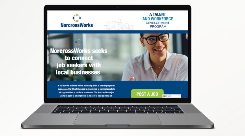 Norcross recently relaunched NorcrossWorks, a user-friendly website, whereby employers can post and advertise job openings at no cost. COURTESY CITY OF NORCROSS