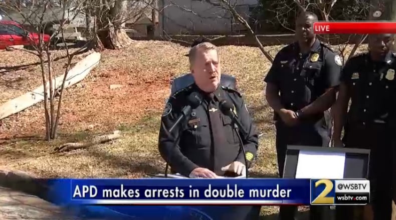 Atlanta police Chief Darin Schierbaum announces seven arrests in connection with a shooting that killed two 13-year-old boys on July 2, 2024.