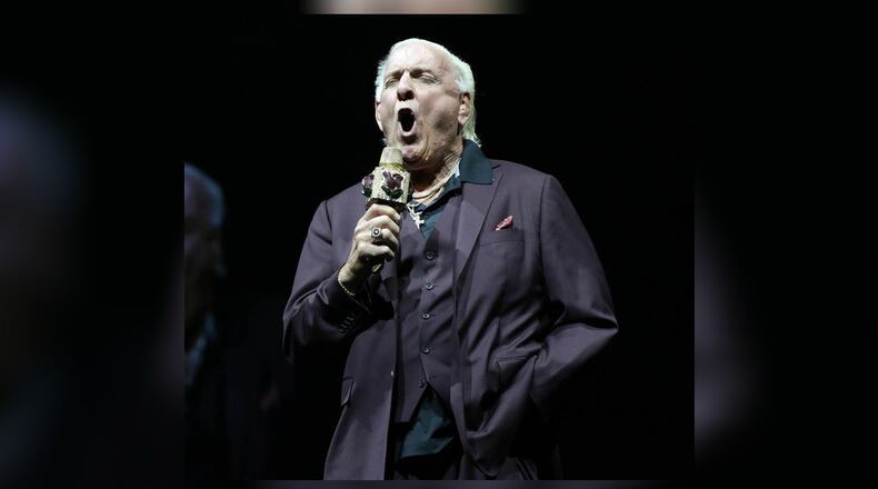 Legendary wrestler, Ric "Nature Boy" Flair introduces the opening act. Post Malone rocked sold out State Farm Arena on his Runaway Tour on Friday, October 18, 2019. Swae Lee, Tyla Yaweh and DJ Enice opened the show. Robb Cohen Photography & Video /RobbsPhotos.com