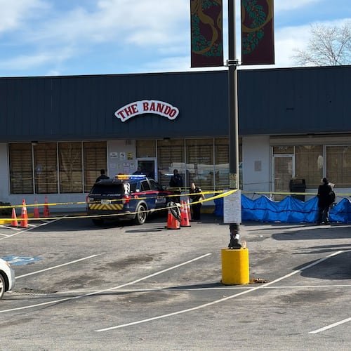 The deadly shooting happened at the West Ridge Shopping Center on Martin Luther King Jr. Drive near Lynhurst Drive, police said. (Ben Hendren for the AJC)