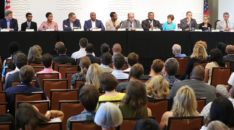 The field has thinned some but still includes several people who expect to be Atlanta’s next mayor. (Curtis Compton/ccompton@ajc.com AJC File photo.)