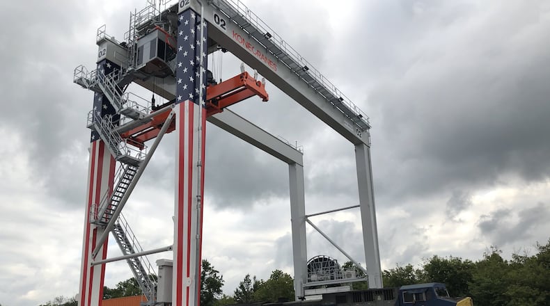 The Appalachian Regional Port in Crandall, Ga., is the Georgia Ports Authority’s new inland port in northwest Georgia. It is expected to handle 50,000 containers a year and potentially double that capacity in the next 10 years. J. SCOTT TRUBEY/STRUBEY@AJC.COM