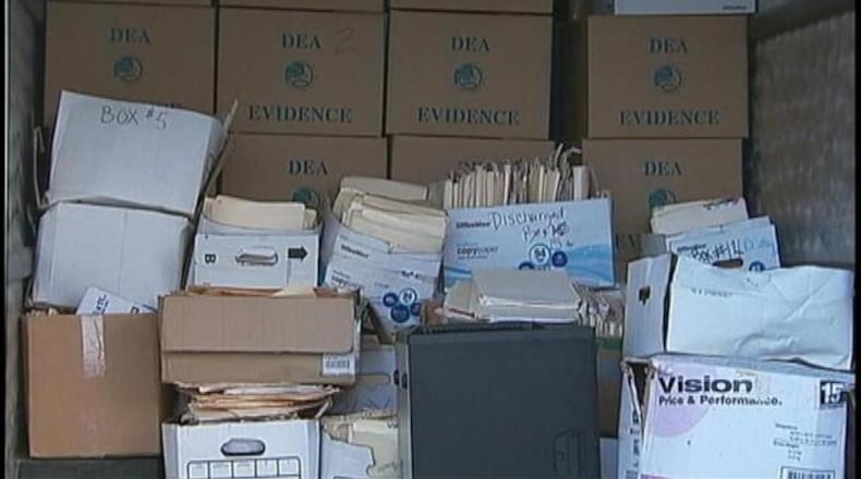 Federal agents raided AMARC clinics, leaving an office with a truckload of potential evidence..