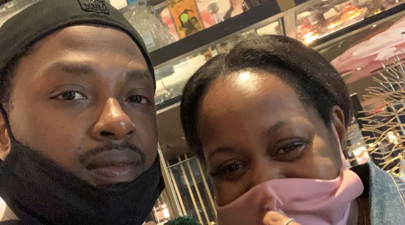 Mario Stinchcomb, who was released from prison last week after 18 years behind bars, with his fiancée Nichole Briggins. (Family photo)
