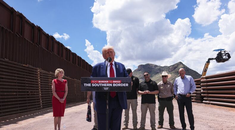 President-elect Donald Trump speaks in August during a campaign event in Arizona. He has promised mass deportations, arguing that it will be good for American workers. Economists are not as sure about that. (Olivier Touron/AFP/Getty Images/TNS)