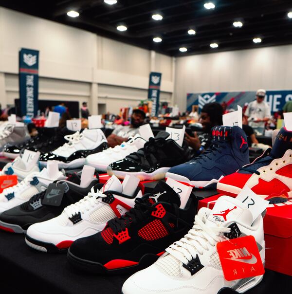 Buy, sell and trade sneakers and related items at the Sneaker Exit at Gas South Convention Center on Saturday. (Courtesy of the Sneaker Exit)