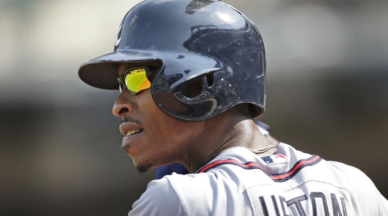 B.J. Upton, seen here during the fifth inning of the baseball game against the New York Mets at Citi Field on Aug. 21, 2013, wants to get back into the lineup.