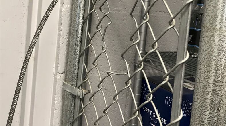 Someone used garden pruners to break into a storage area at the Frederick Brown Jr. Amphitheater in Peachtree City. Courtesy Peachtree City Police