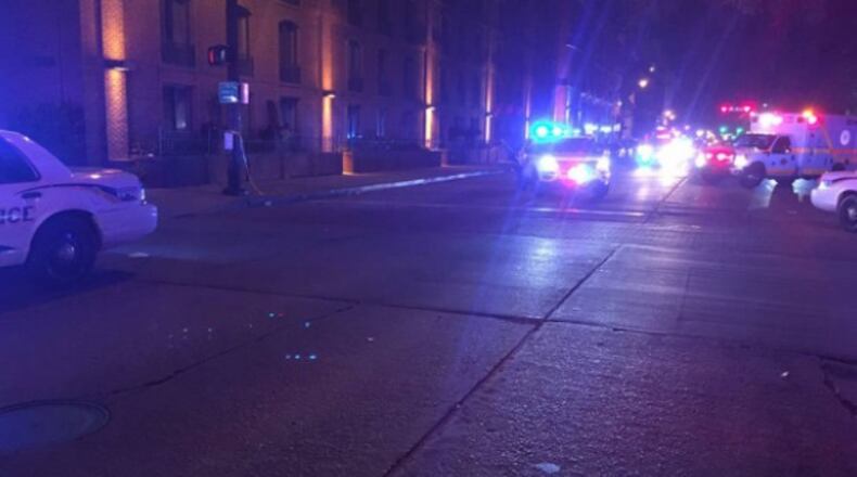 Three people were killed early Wednesday in Savannah in a shooting and crash. (Credit: Savannah Morning News)