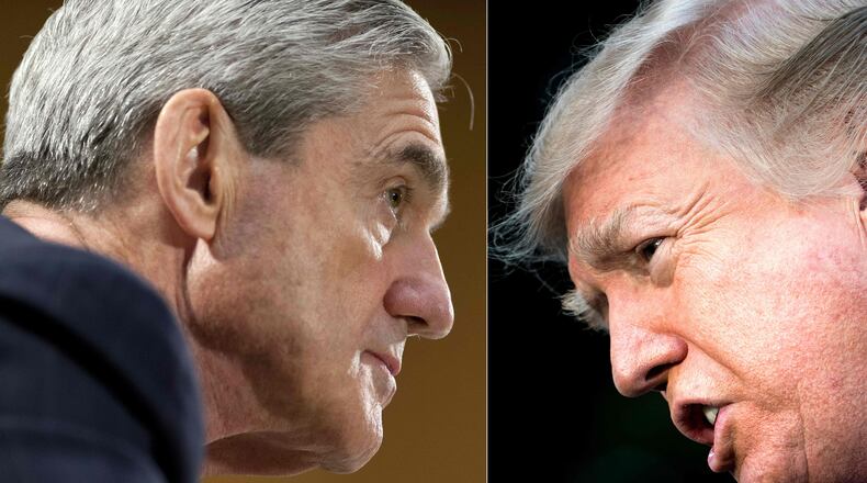 Robert Mueller and Donald Trump
