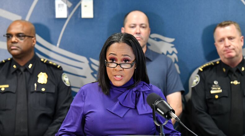 Fulton County District Attorney Fani Willis has been a target of Republican critics because of her election interference case against former President Donald Trump and 18 others. (Hyosub Shin/hyosub.shin@ajc.com)