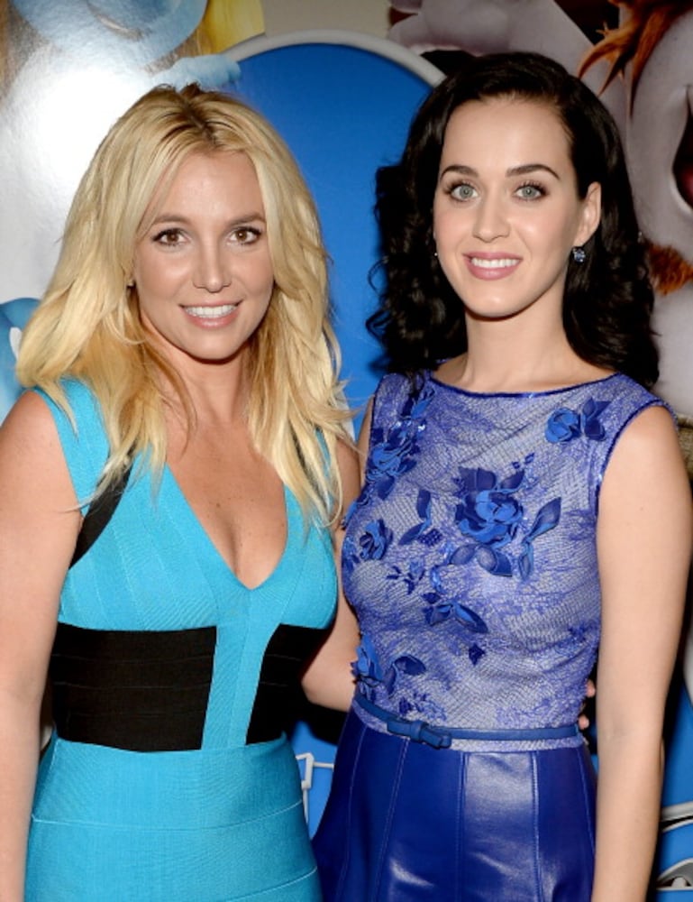 Britney Spears & Sons at Smurfs 2 Premiere