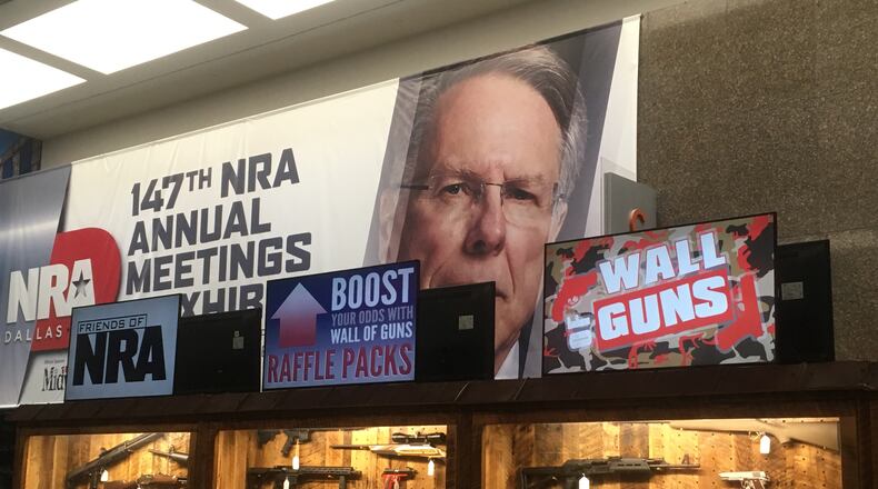 The 147th NRA convention opens today in Dallas. Photo: Jennifer Brett
