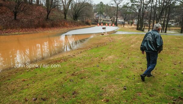 A Douglasville homeowner on Grace Lake Drive is frustrated along with his neighbors about reoccurring flooding