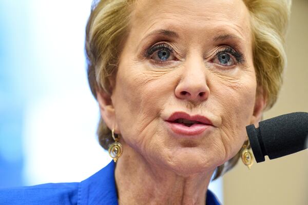 Education Secretary Linda McMahon attends a House Committee on Education and Workforce hearing, Wednesday, June 4, 2025, on Capitol Hill in Washington. (Photo/Jacquelyn Martin)