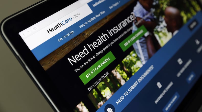 The Healthcare.gov website for open enrollment on the Affordable Care Act exchange as seen this spring in Washington. (AP Photo/Alex Brandon)