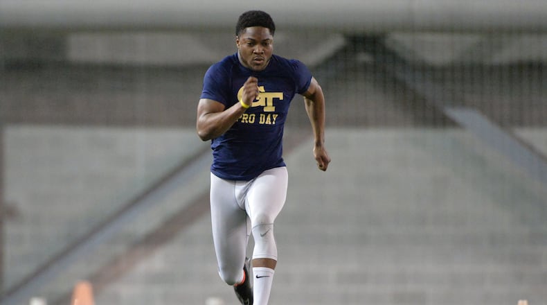 Former Georgia Tech safety Jamal Golden has been signed by the New Orleans Saints as an undrafted rookie free agent. HYOSUB SHIN / HSHIN@AJC.COM