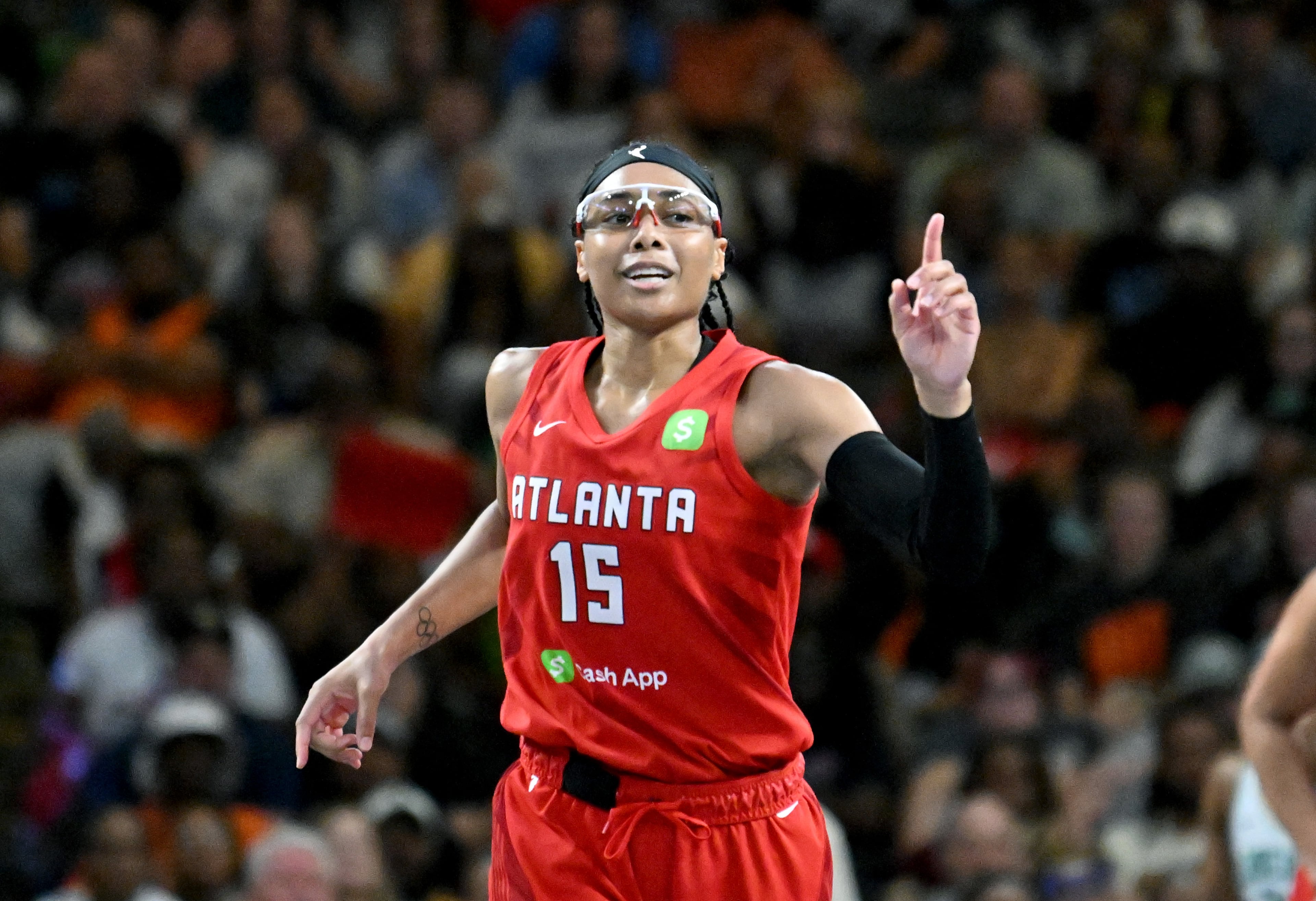 Dream guard Allisha Gray during Saturday's win over the Liberty.