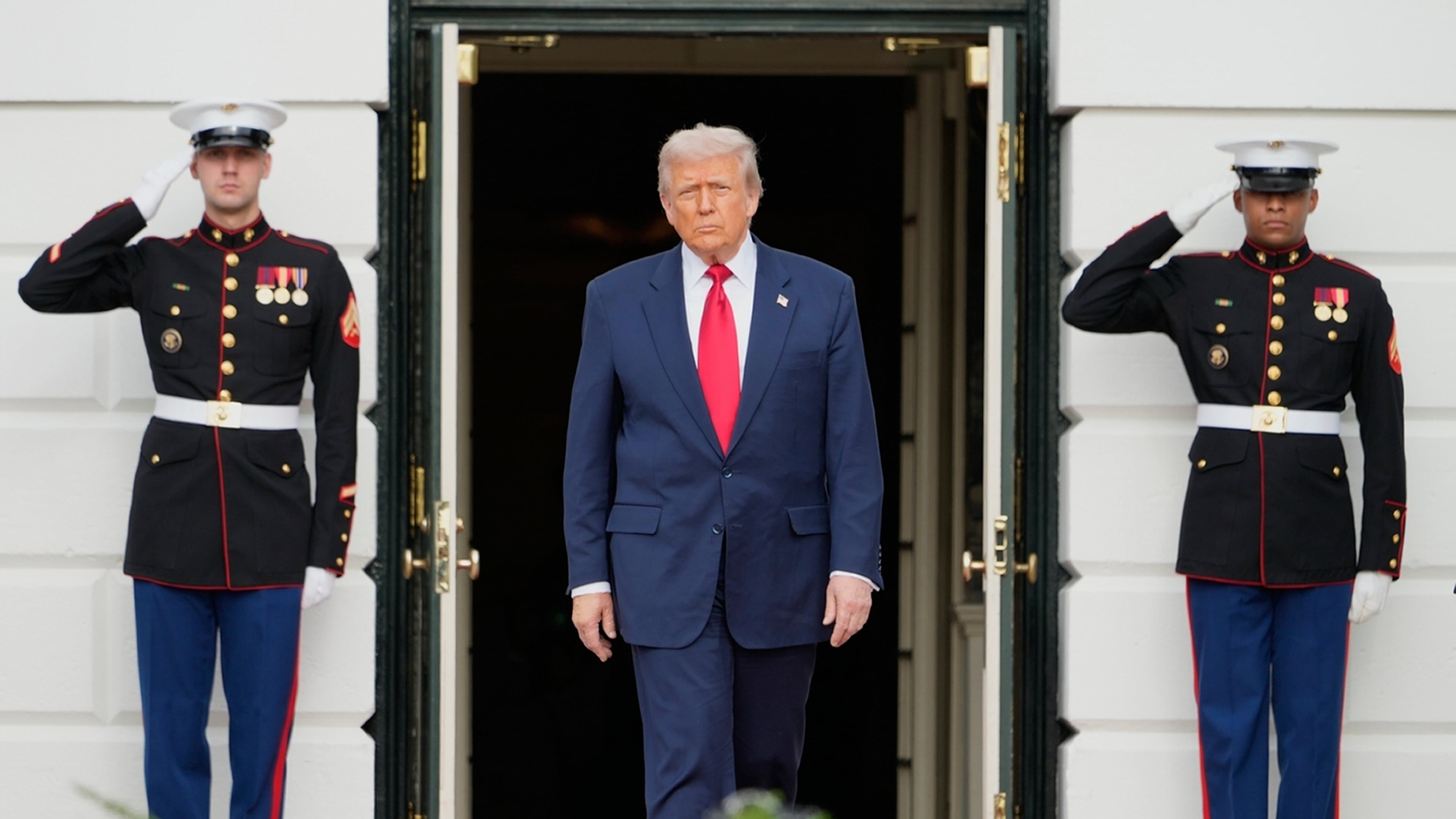 President Donald Trump welcomed Crown Prince Mohammed bin Salman of Saudi Arabia to the White House in Washington last week. (Mark Schiefelbein/AP)