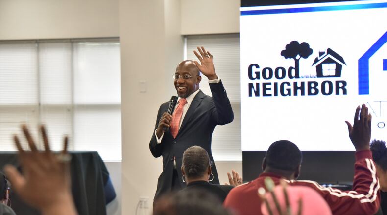 Though the Rev. Raphael Warnock has a busy schedule, including things such as the Good Neighbor Program, the Ebenezer Baptist Church pastor makes time to talk about ending mass incarceration in the United States. HYOSUB SHIN / HYOSUB.SHIN@AJC.COM