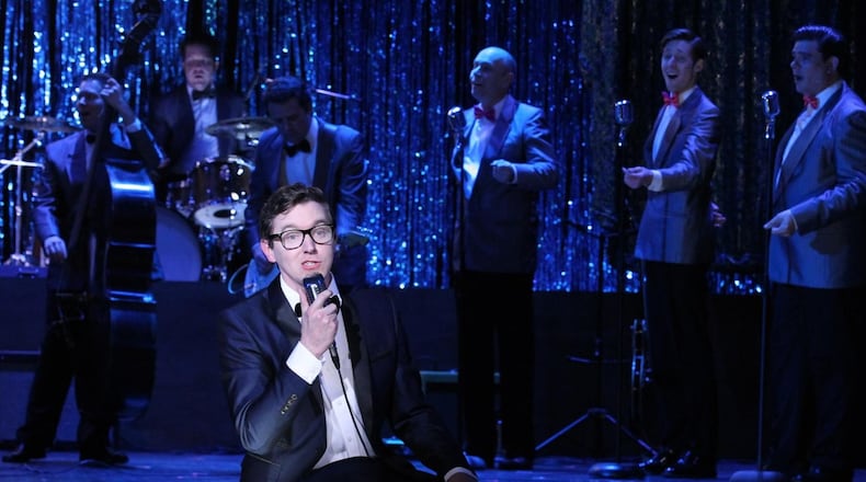 Georgia Ensemble Theatre’s musical revue “Buddy: The Buddy Holly Story” features Jeremy Aggers. CONTRIBUTED BY DAN CARMODY / STUDIO7