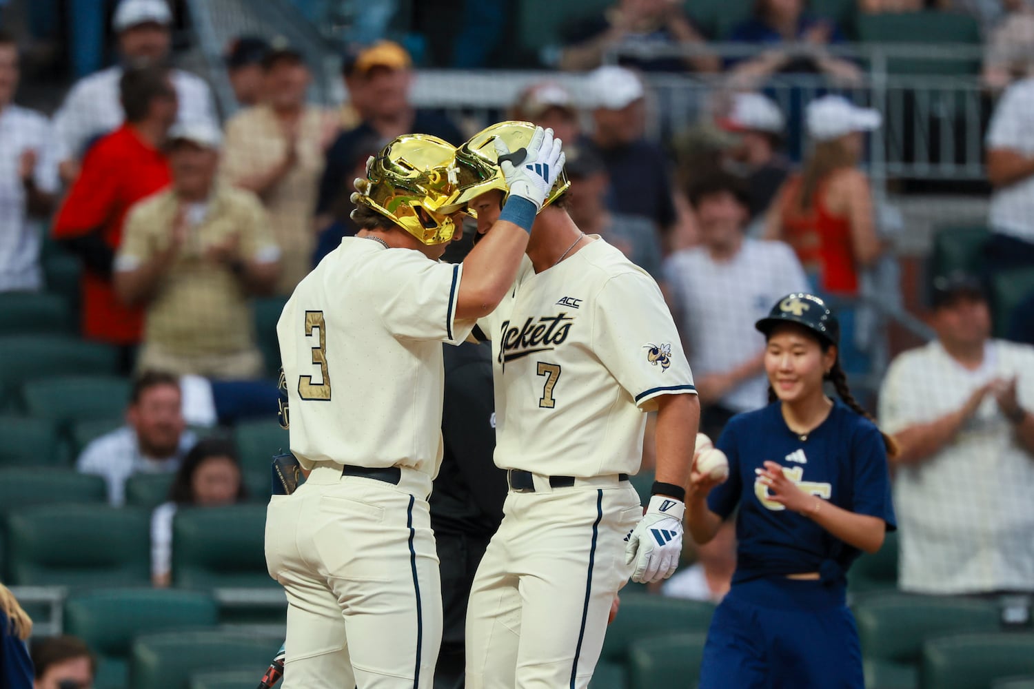 University of Georgia vs Georgia Tech in an NCAA baseball game at Truist Park