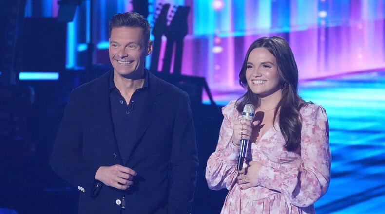 AMERICAN IDOL – 616 (Top 8: Alanis Morissette/Ed Sheeran)” - The Top 8 contestants perform LIVE coast to coast. Alanis Morissette will mentor contestants and join Ed Sheeran as guest judges alongside Luke Bryan. The GRAMMY® Award-winning singer-songwriters will also perform while America votes for the Top 5. SUNDAY, MAY 7 (8:00-10:00 p.m.), on ABC. (ABC/Eric McCandless)
RYAN SEACREST, MEGAN DANIELLE