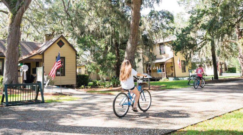 The Pier Road shopping area of the Jekyll Island Historic District will undergo an overhaul later this year. (Photo courtesy of the Jekyll Island Authority)
