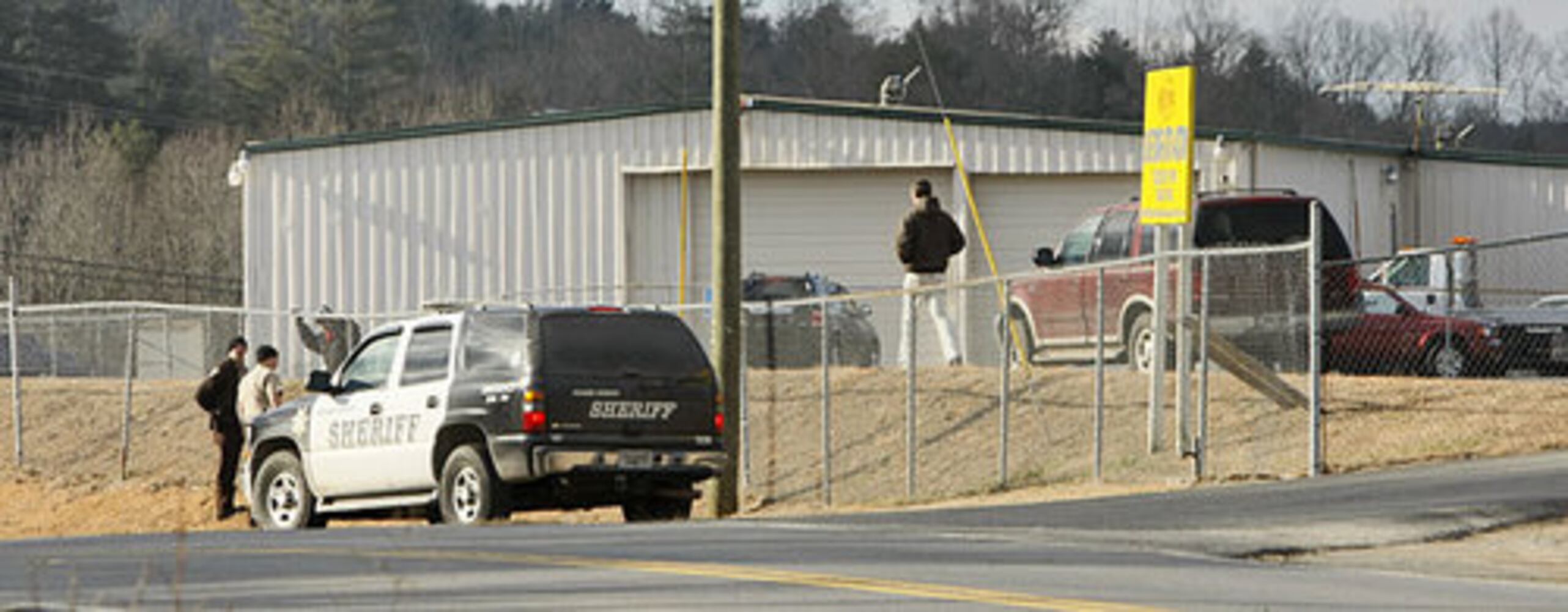 Auto auction site of car crash