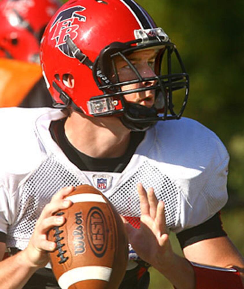High school football: Practice at Flowery Branch