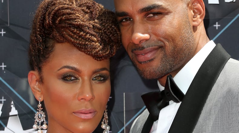 LOS ANGELES, CA - JUNE 28: Actors Nicole Ari Parker (L) and Boris Kodjoe attend the 2015 BET Awards at the Microsoft Theater on June 28, 2015 in Los Angeles, California. (Photo by Frederick M. Brown/Getty Images for BET)