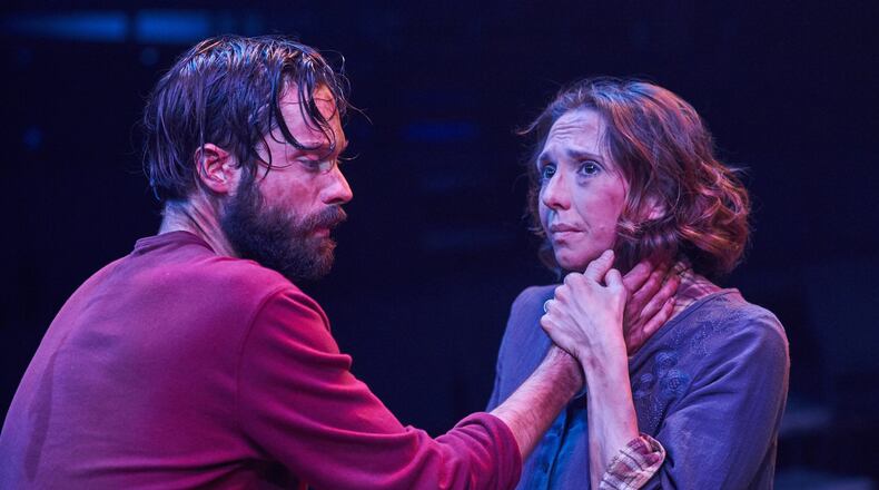 Jonathan Horne and Courtney Patterson appear in the Actor’s Express production of “The Crucible.” CONTRIBUTED BY CHRISTOPHER BARTELSKI