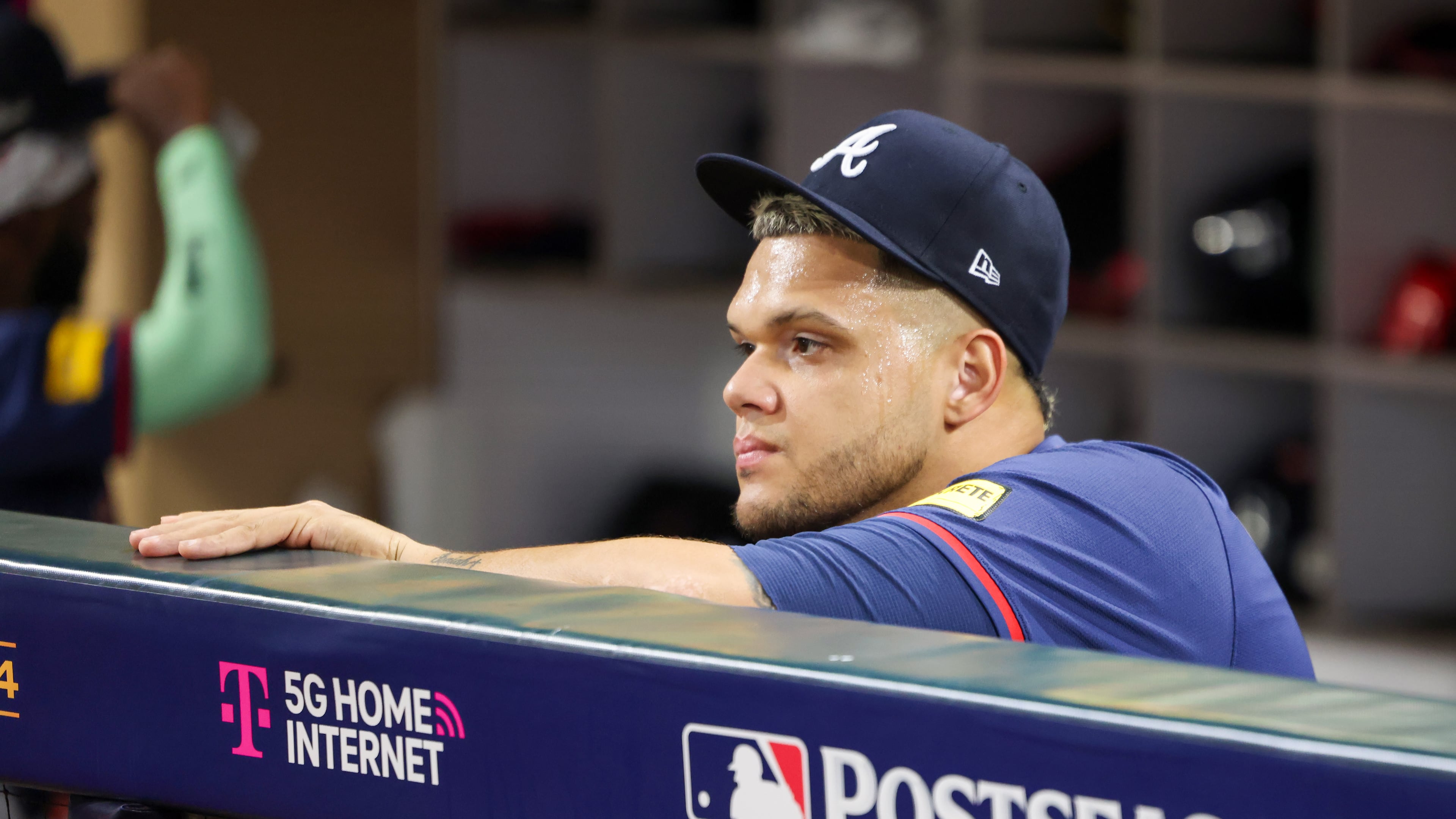 Atlanta Braves pitcher Joe Jimenez missed the 2025 season after undergoing surgery to repair cartilage damage in his left knee. (Jason Getz/AJC 2024)